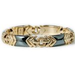 Vintage Bulgari Hematite gold bracelet