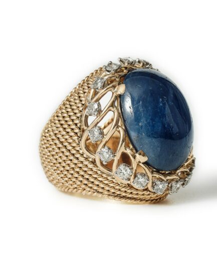17ct sapphire ring by Sterlé, ca 1960