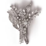 En Tremblant - A Diamond Flower Brooch, by Bvlgari (Attrib.), circa 1960.