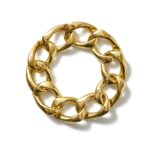 Vintage Tiffany & Co. 18k Gold Flat Curb Link Bracelet, c. 1980.