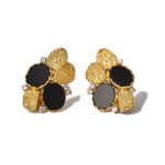 George Weil Earrings, Onyx, Diamonds and Gold, London 1975.