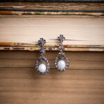 **SOLD** 19th Century Diamond and Pearl Earrings