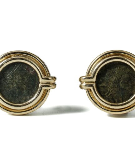 Bulgari Monete Ancient Coin Gold Earrings
