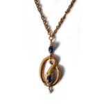 Victorian No heat Sapphire Snake Necklace, circa 1890s.