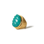 Burle Marx Free Form 'Forma Livre' 18kt gold Green Amazonit Ring (attr.)